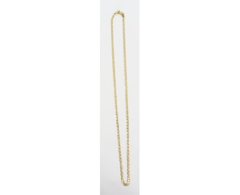 A fancy link chain, marked '10k', 45cm long, 3.96g gross