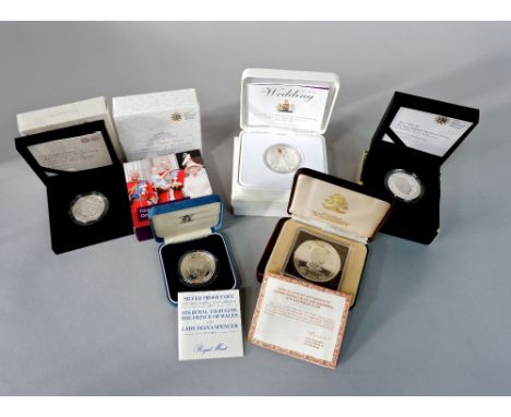 Collection of silver coins relating to Prince Charles and family, to include 1978 &amp; 1979 Bahamas $10, 1981 His Royal High