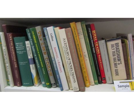 A quantity of books about railways and related subjects (1 shelf)