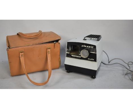 A Leather Cased Slide Projector Gnome 757 