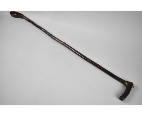A Rustic Thornwood Gate Shutters Riding Crop with Studded Handle, Condition Issues, 82cms Long 