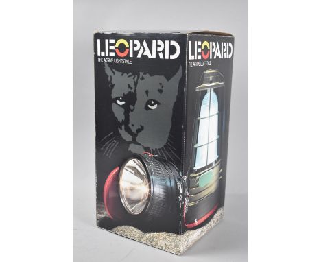 An Unused Boxed Leopard All Weather Rechargeable Lantern with Search Light and Blinker 