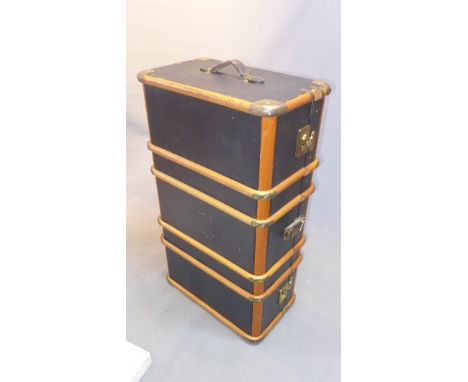 A vintage W.E. Jackson and Son steamer trunk