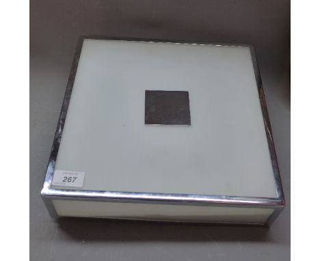 A contemporary, 30cm x 30cm square wall light, 30cm x 30cm