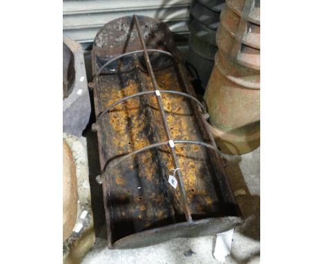     A Cast Iron Sectional Feed Trough                                               