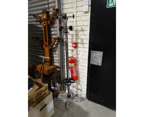    A Chrome Finish Coat &amp; Stick Stand                                              
