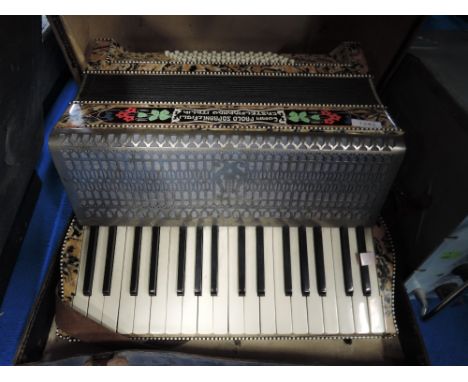 A traditional accordion 'comm Paolo Soprani e Figli Castel Fidardo Italia'