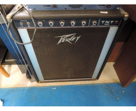 A Peavey TNT 100 Bass amplifier