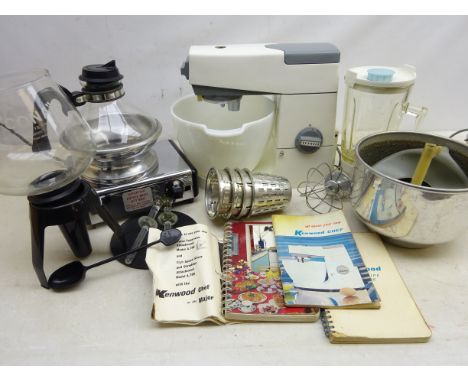 1960's Kenwood mixer model A701A with various attachments including Liquidiser, juicer, grater, glass bowls, 3 dough hooks, p