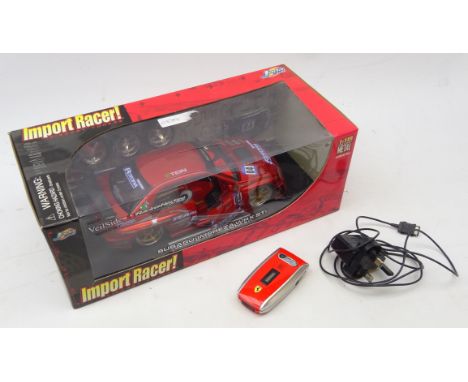 Ferrari Edition Sharp Gx25 flip phone with charger and Jada Toys Import Racer Diecast Tuners, Subaru Impreza WRX STi Conditio