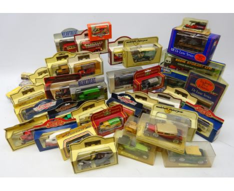 Collection of boxed Diecast vehicles including two Corgi Stobart lorries, Days-Gone, Models of Yesteryear etc in one box Cond