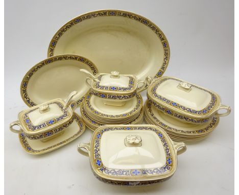Art Deco J & G Meakin dinner service  Condition Report Click here for further images, condition, auction times & delivery cos