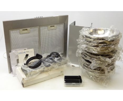 Twelve new stainless steel colanders, Vogue stainless steel catering Mandolin with instruction manual and box, CHSV60 stainle