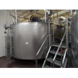 18,000L Curd Tank, Approx 125"W x 185"L x 125"H, Jacketed | Rig Fee $2300