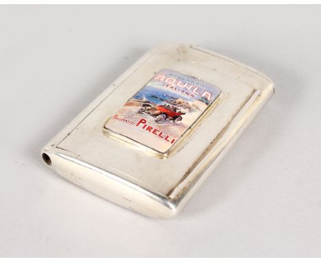 A PIRELLO SILVER AND ENAMEL CIGARETTE CASE by JOSEPH KAINRATH, WIEN.
