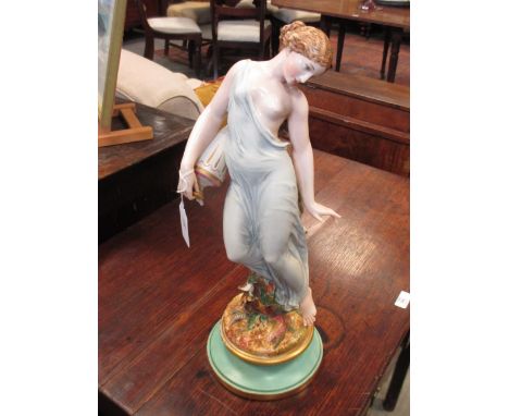 A mid Victorian Royal Worcester figure of a nymph, 44cm high  
