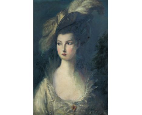 John Hutchison after Thomas Gainsborough (Scottish, 19th Century) Portrait of the Hon. Mrs Thomas Graham, head and shoulders 