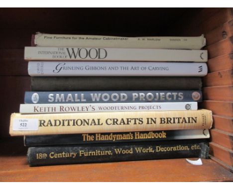 A collection of books to include woodworking, ironworking, tools and related subjects  