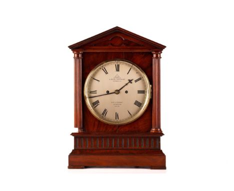 Dent, Royal Exchange 8 -day twin fusee bracket clock Number 47019, late 19th/ early 20th century, the mahogany architectural 