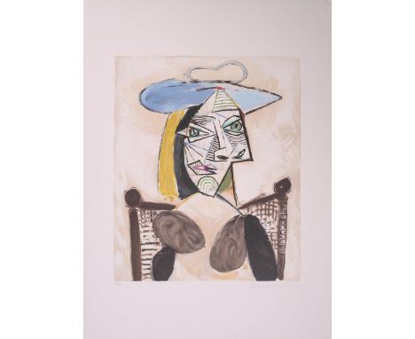 † After Pablo Picasso (1881 - 1973) 'Femme au Fauteuil Canne', Picasso Estate Collection limited edition colour lithograph, s