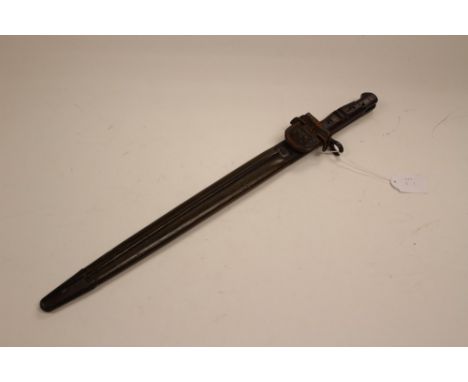 WW1 US P17 Enfield bayonet. 43cm long blade maker marked "Remington 1917" along with US Ordnance proof marks. Complete with g