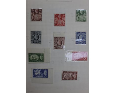The Portland stamp album, a good collection of mint GB and Commonwealth to include rare blocks 
