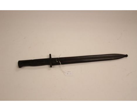 Czech VZ Bayonet. 30cm long unmarked blade. Numbered 57543 to pommel. Complete with scabbard.
