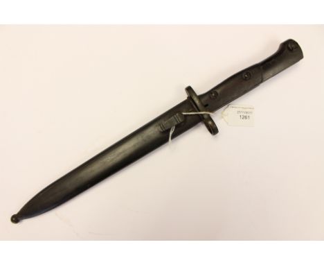 Belgian SAFN 1949 Bayonet Egyptian issue. 225mm long blued steel blade. Complete with scabbard.