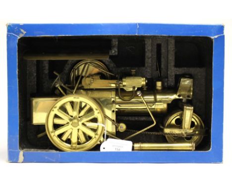 Wilesco: A boxed Wilesco brass Steam Roller, D36MS, good condition 
