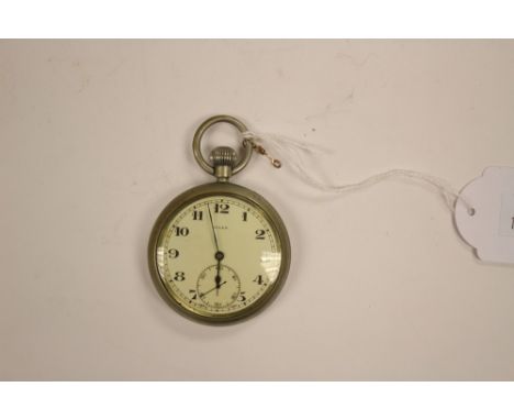 WW2 British Military issue Rolex pocket watch, Reverse Broad Arrow marked with B12183. 