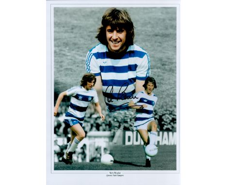 Stan Bowles QPR signed 16 x 12 Colourised Montage Print. Stan Bowles was an English former professional footballer who as a p