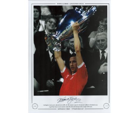 John McGovern Signed 16 x 12 Colourised, Limited Edition Print. Good condition. All autographs come with a Certificate of Aut