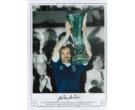 Mick Mills Signed 16 x 12 Colourised Autograph Editions, Limited Edition Print. Good condition. All autographs come with a Ce