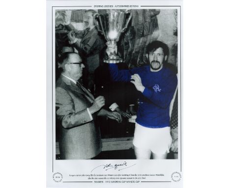 John Greig 16 x 12 Colourised Limited Edition Print. Good condition. All autographs come with a Certificate of Authenticity. 