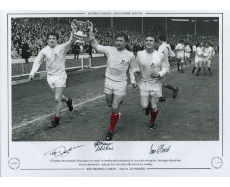 Graham Williams, Ian Collard and Tony Brown Signed 16 x 12 Colourised Limited Edition Print. Good condition. All autographs c