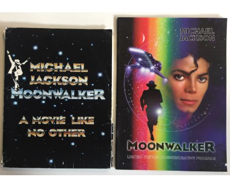 MICHAEL JACKSON PRESS PACK AND programme - An original press pack for the the Michael Jackson film, Moonwalker, issued by War