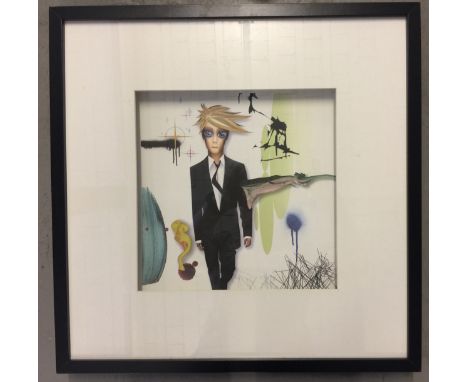 DAVID BOWIE - limited edition framed lithograph of the David Bowie ''Reality' album artwork, signed in pencil 'Bowie '03', No