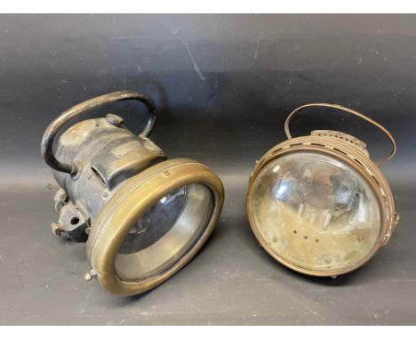 A Lucas Lorilite no. CM52 lamp plus a Herm Riemann lamp.