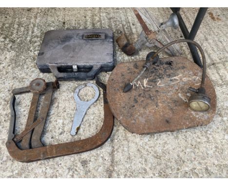 A Jaguar tool kit case and various tools.