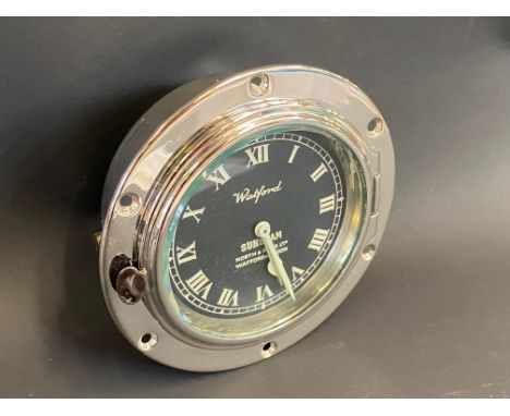 A North &amp; Sons Ltd. Sunbeam eight day car clock. 