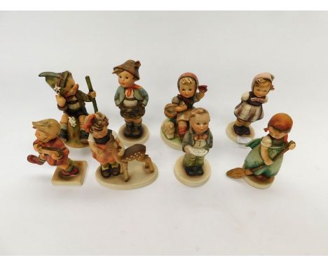Goebel/MJ Hummel - A collection of various figurines; all children to include; Which Hand?, Mountaineer, Friends and others. 