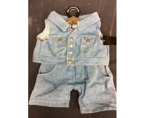 A quantity of Build-a-Bear, Harley Davidson official denim suits, approximately 66 items. (Q)