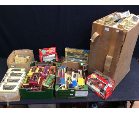 A large collection of Yesteryear, other boxed car models including; Ford Model T, a model of the Queens Silver Jubilee Coach,