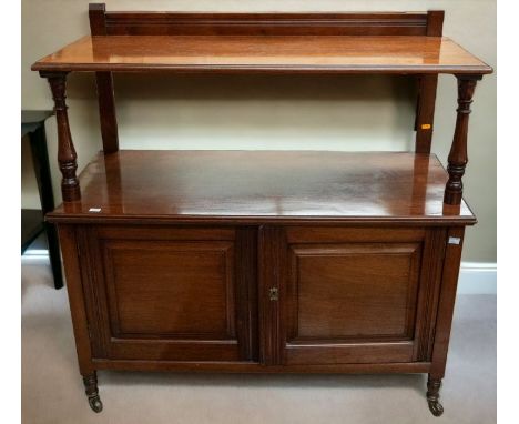 Edwardian mahogany buffet reproduction coffee table, large modern pouffe and a pine box