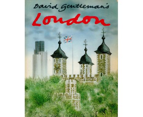 David Gentleman's London by David Gentleman 1986 First Paperback Edition Softback Book with 192 pages published by Weidenfeld