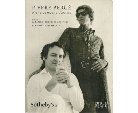 Pierre Berge D'une Demeure L'Autre vol 2 2018 First Edition Softback Book / Catalogue with 456 pages published by Sotherby's 