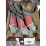 Milwaukee Angle Grinders (3) (SOLD AS-IS - NO WARRANTY)