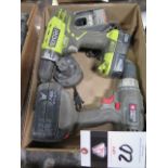 Ryobi 18 Volt Cordless Drill w/ Charger and Porter Cable 18 Volt Drill (NO CHARGER) (SOLD AS-IS - NO
