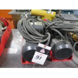 Chicago Electric 1100 Lb Cap Electric Hoists (2) (SOLD AS-IS - NO WARRANTY)