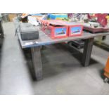 5’ x 12’ x 1” Steel Welding Table (SOLD AS-IS - NO WARRANTY)